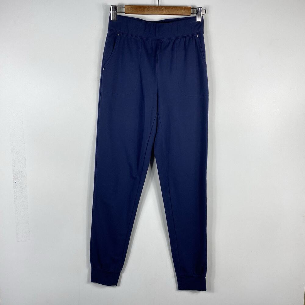 Sport Savvy Jogger Pants XXS Tall Navy Blue All Day French Terry Pull On A560523